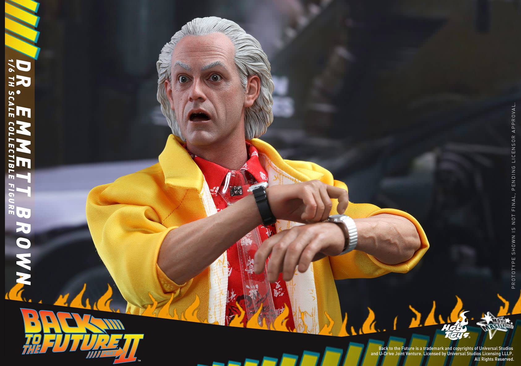 Doc - Dr. Emmett Brown   Sixth Scale Figure by Hot Toys Movie Masterpiece Series